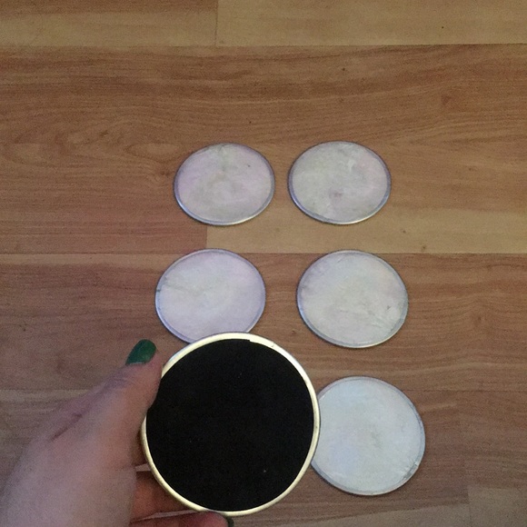 Marblized coasters set of 6 - Picture 4 of 4